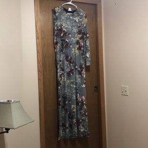 Long sleeve floral dress